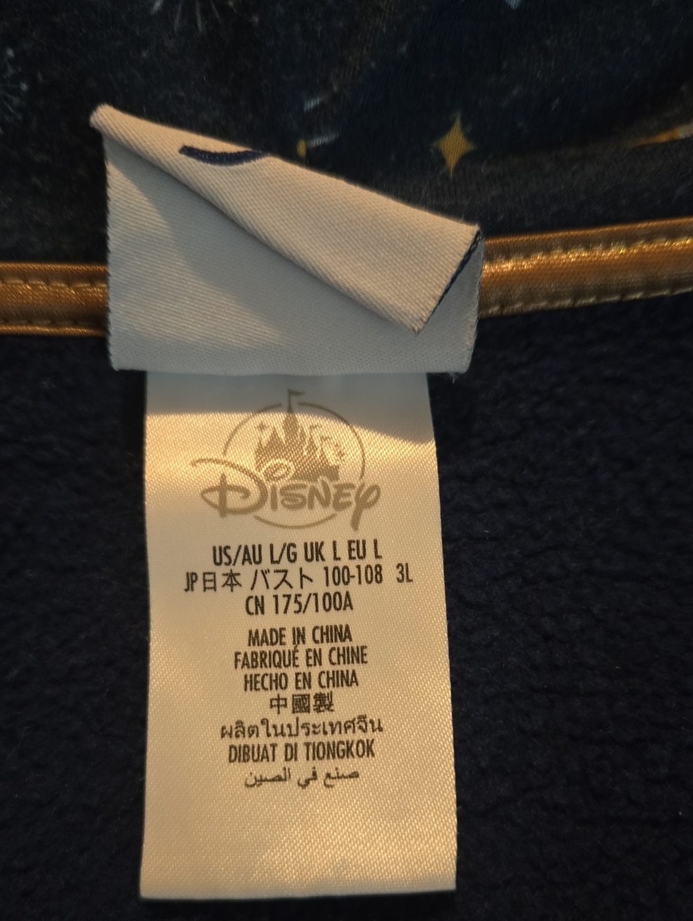 Disney 50 Year Anniversary Navy Blue Hoodie L - Picture 4 of 6